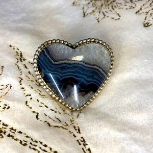 M&S quartz heart ring